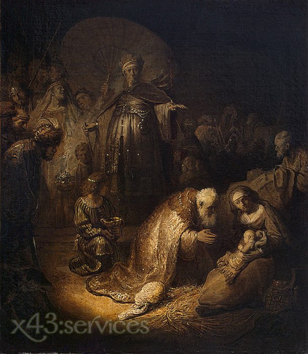 Rembrandt - Anbetung der Koenige - Adoration of the Magi